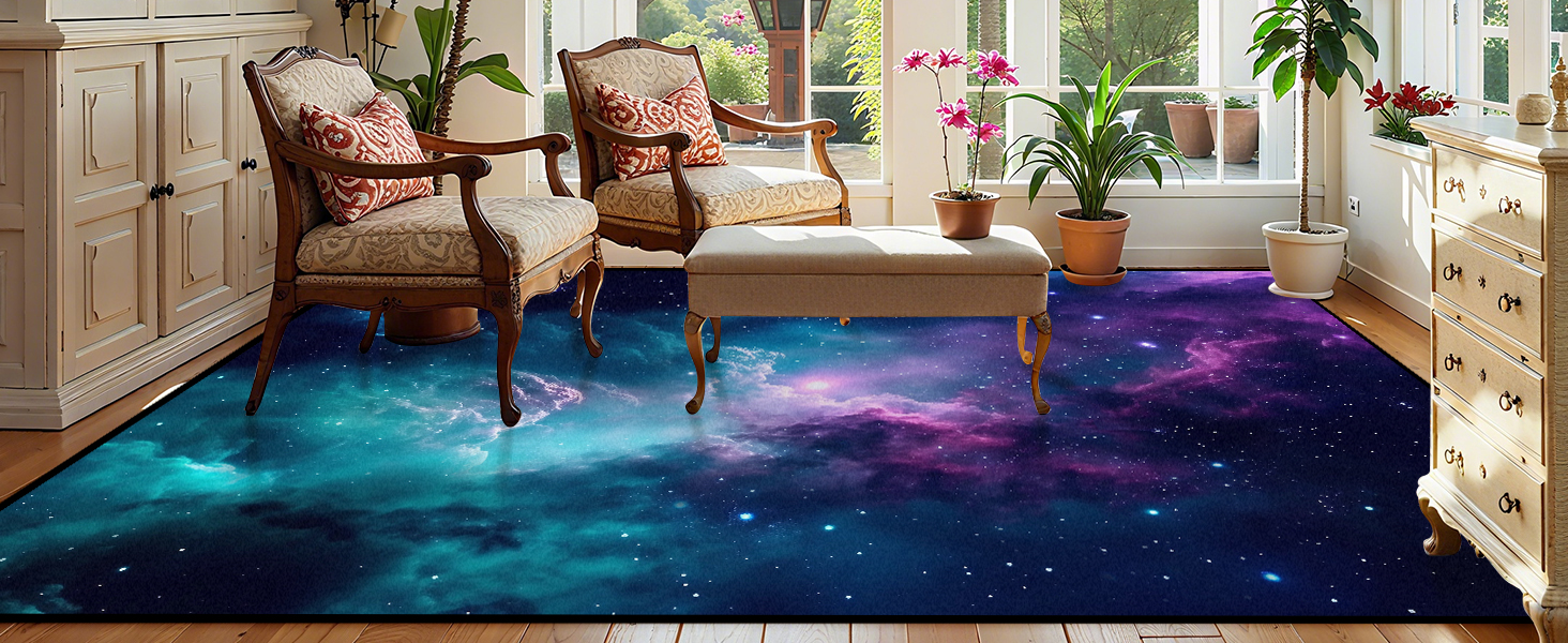 blue rugs for living room