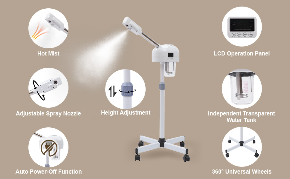 Steamer for Face Spa and Salon Beauty