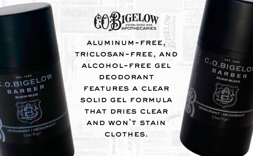 C.O. Bigelow Elixir White Aluminum Free Deodorant No. 1622