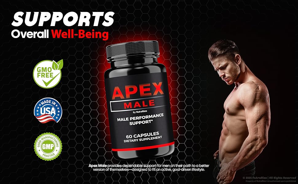 Amazon.com: Apex Male Capsules, Official ApexMale Pills to Support Muscle  Mass, All-Natural Nutritional Formula for Men, Supports Energy, Endurance  and Performance, Apex Male Pastillas Review (60 Capsules) : Health &  Household