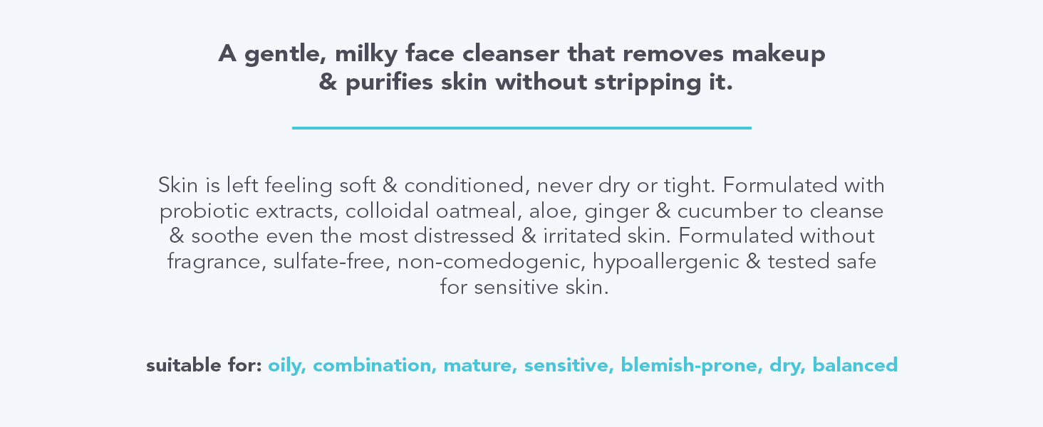 super calm gentle sensitive skin cleansing milk