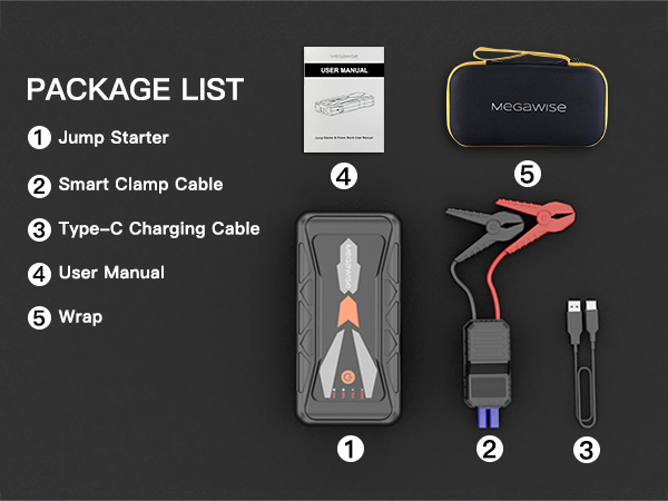 iGame 1500 ホバースピーダー Amazon.com: MEGAWISE 1500A Peak 16800mAh Car Battery Jump