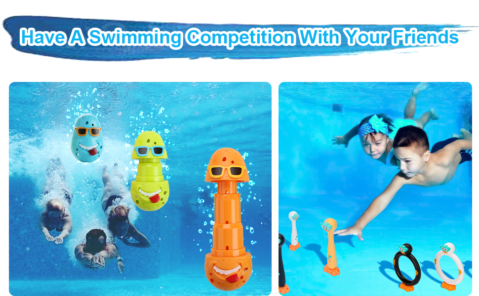 Pool Diving Toys Set 3PCS Fun Pool Games For Lesotho