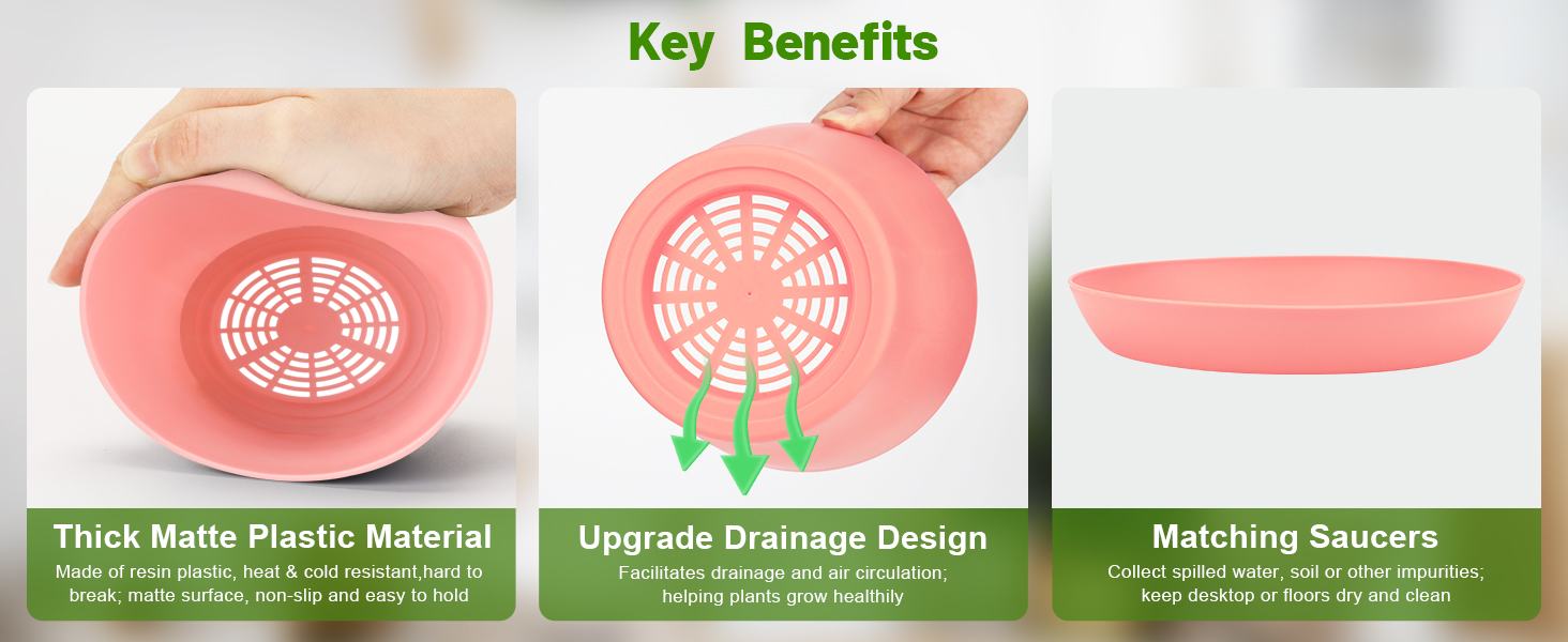 10cm plant pots plastic