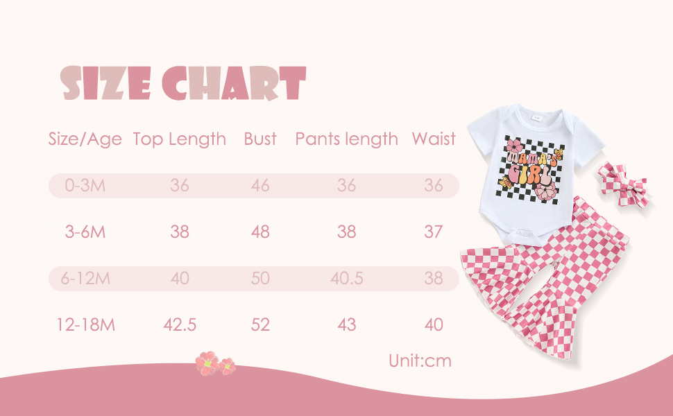 ,Floral Bell-Bottoms Pants with Floral bow headband outfits 3 piece set for newborn baby girl.