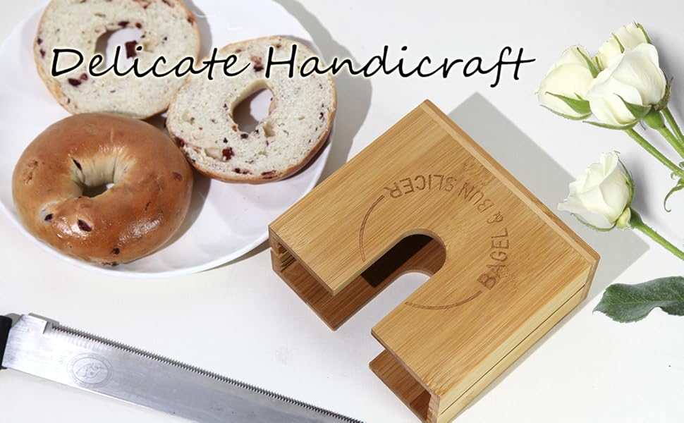 Adjustable Bagel Cutter Slicer for Small and Large Bagels