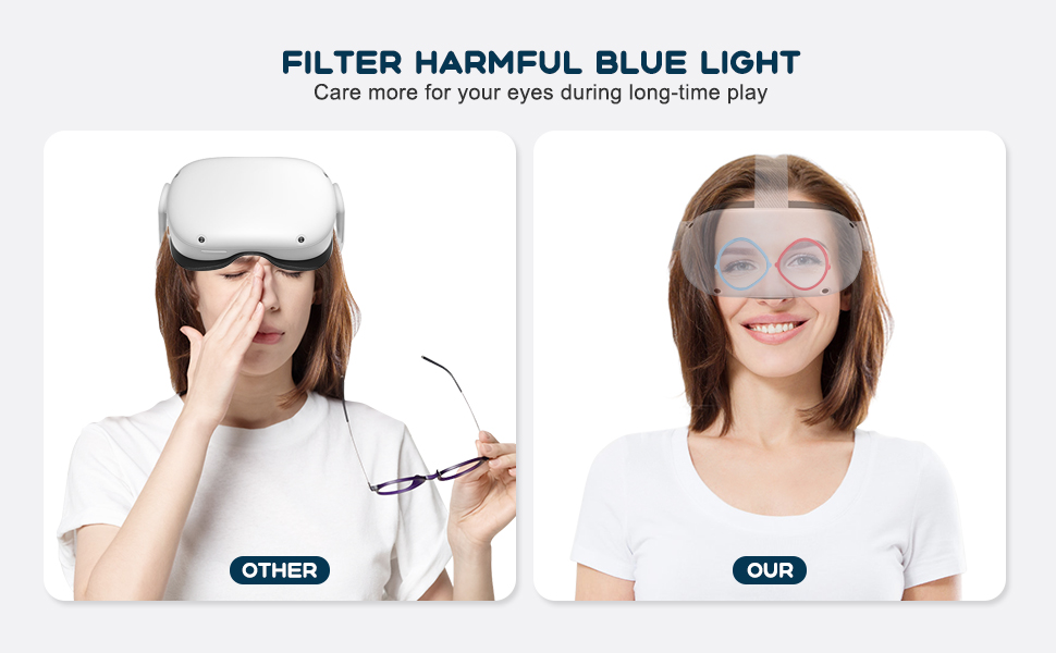 Esimen Blue Light Filter Myopia Lenses Compatible for Oculus Quest 2