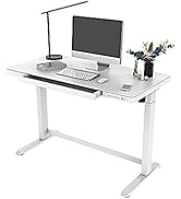 PrimeCables Electric Standing Desk, Sit Stand Desk Height Adjustable from 29.5 to 47 in, All-in-O...