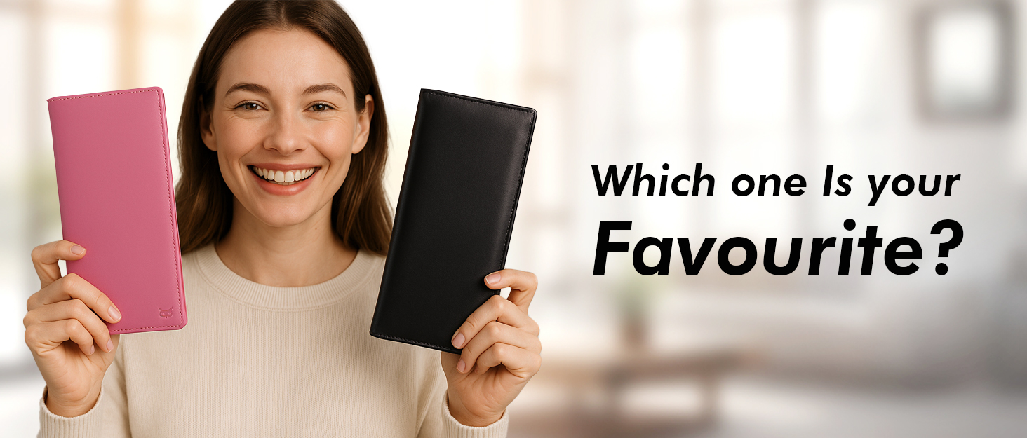 long wallets for women men leather top grain credit card holder bifold rfid secure blocking