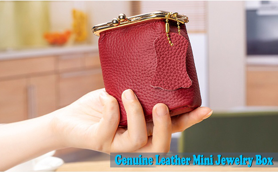 Genuine Leather Mini Jewelry Box