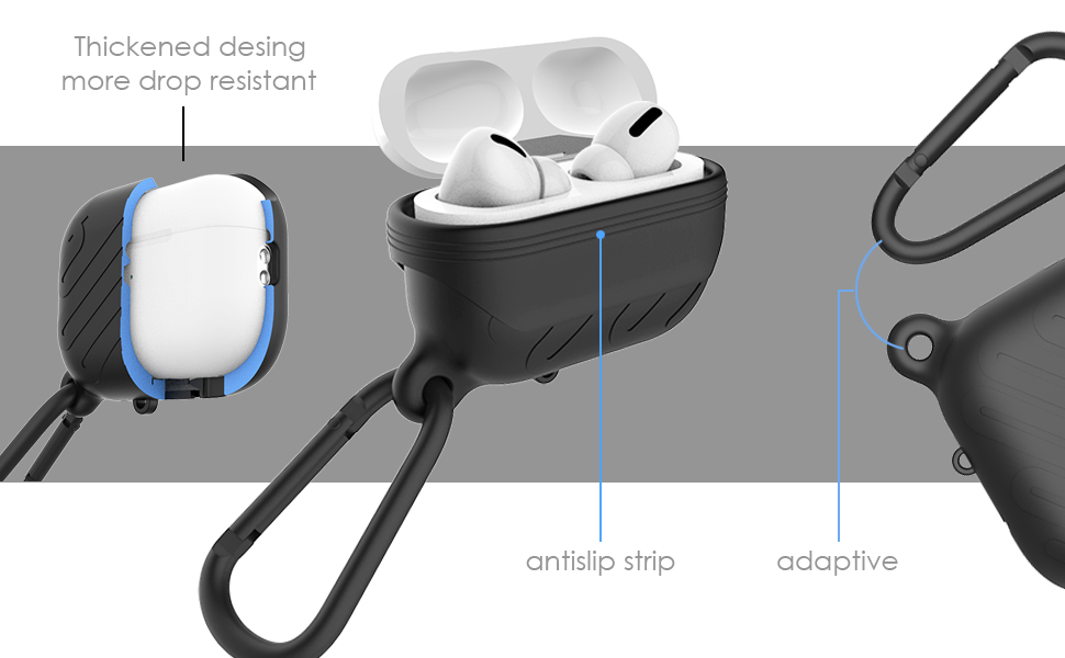 HUABERICH for AirPods Pro 2 Case Waterproof, AntiLost