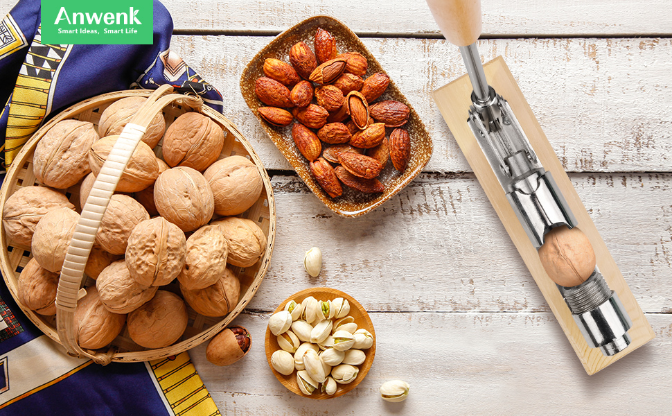 Anwenk Heavy Duty Nutcracker Pecan Nut Cracker Walnut Plier Opener Tool