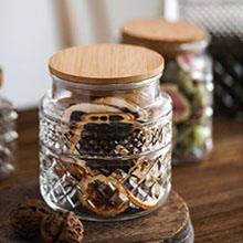 Large Glass Storage Jar Food Storage