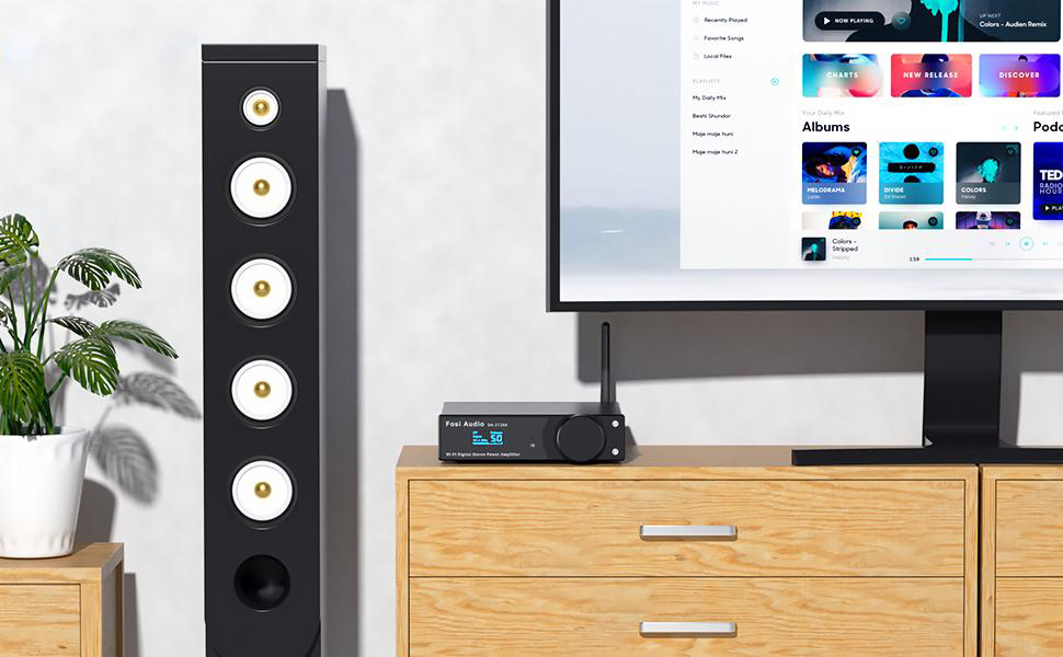 Fosi Audio DA2120A オーディオアンプ 2.1チャンネル Amazon.co.jp: Fosi Audio DA2120A Bluetooth 5.0オーディオ