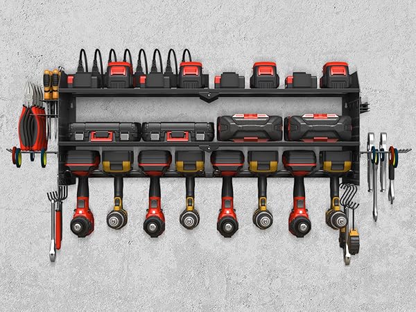 Amazon.com: JUNNUJ Large Pegboard Power Tool Organizer with