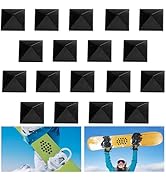 18 Pcs Snowboard Stomp Pads- Pyramid Studs Snowboard Grip Stomp Pad- Anti-Slip Ski Snowboard Stom...