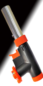 トーチバーナー ガスバーナー パワートーチ 逆さ使用可能 900℃～1300℃ 火力調節 炎と温度調整可能 炙り調理 BBQ/料理/お菓子作り 炭火起こし 溶接 キャンプ アウトドア用品