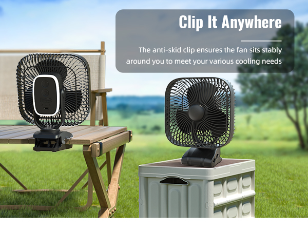 rechargeable fan golf fan for cart koonie fan battery portable fan