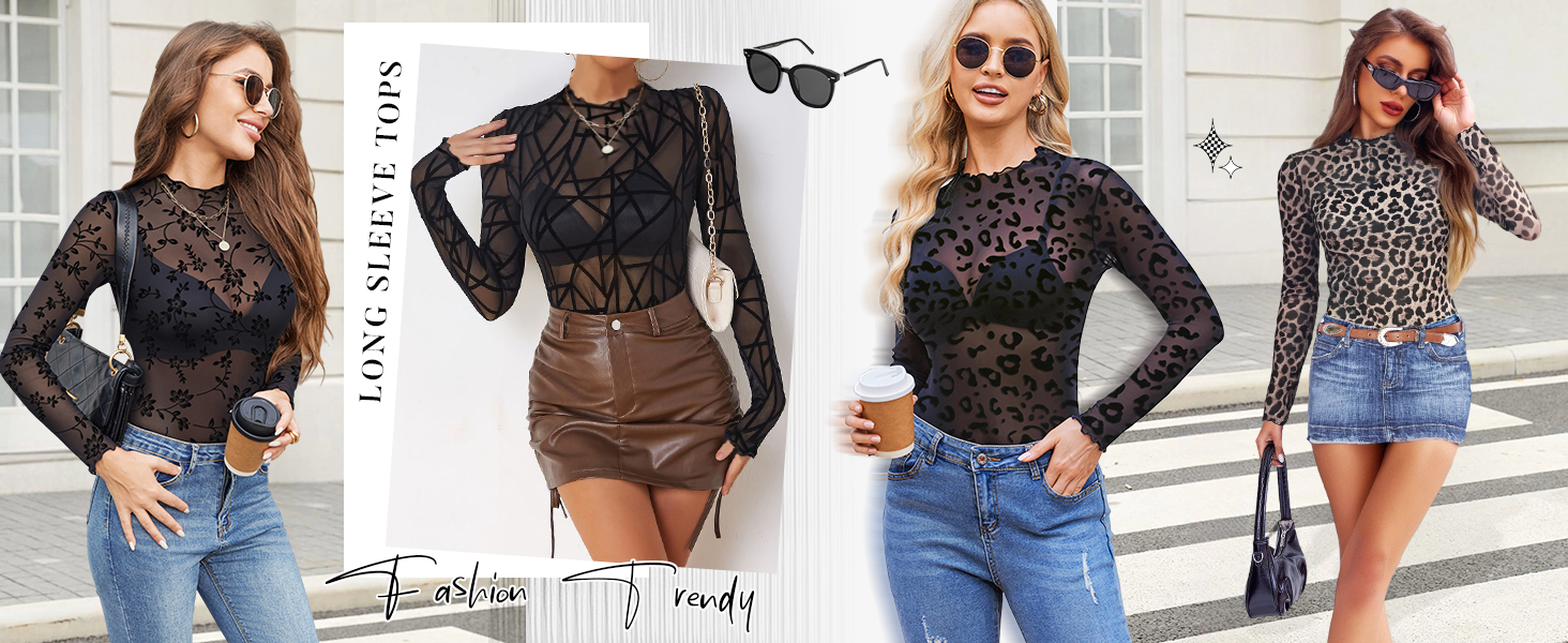 black mesh sheer