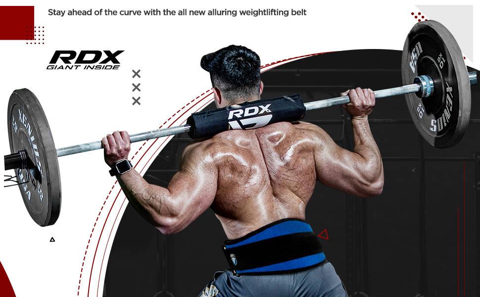 RDX Weight Lifting Belt,6” Curved Padded Back Lumbar Support