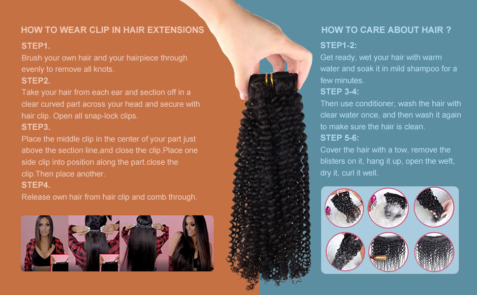 clip in hair extensions for black human hair
