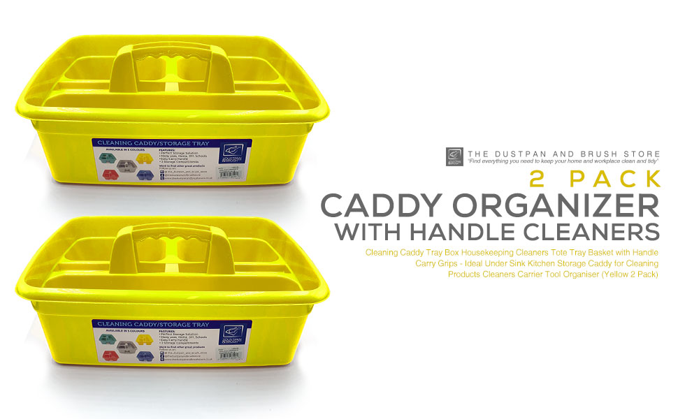 Cleaning Caddy Tray Box Housekeeping Cleaners Tote Tray Basket with