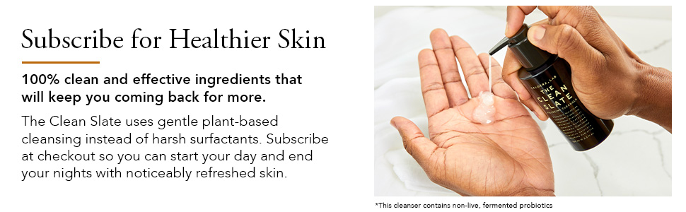 This daily face wash uses clean, vegan ingredients from nature. Use morning and night.