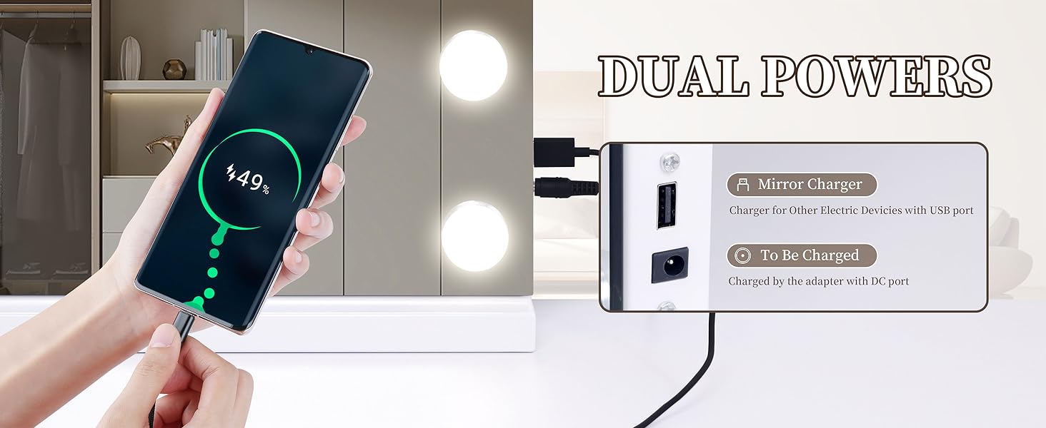 vanity mirror with lights