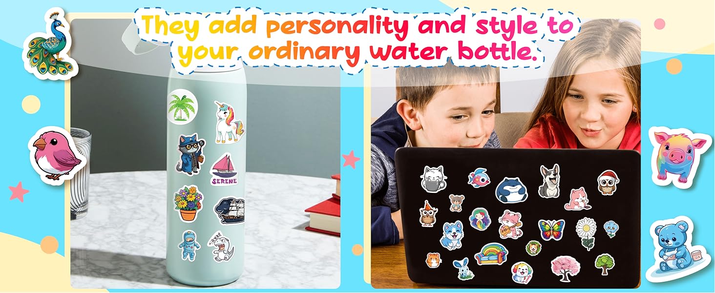 water bottle stickers for kids