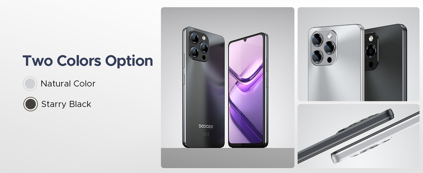 DOOGEE Note58 Android 16 Phone, Unlocked Phone with 32GB+128GB, 6.75&#34; HD+ 90Hz , 6250mAh Battery