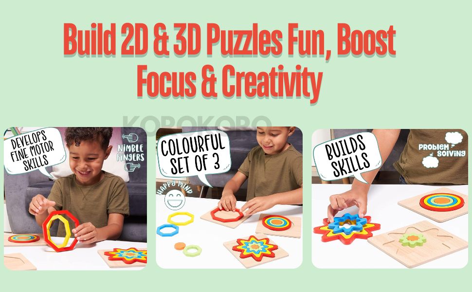 3D Wooden Puzzles
