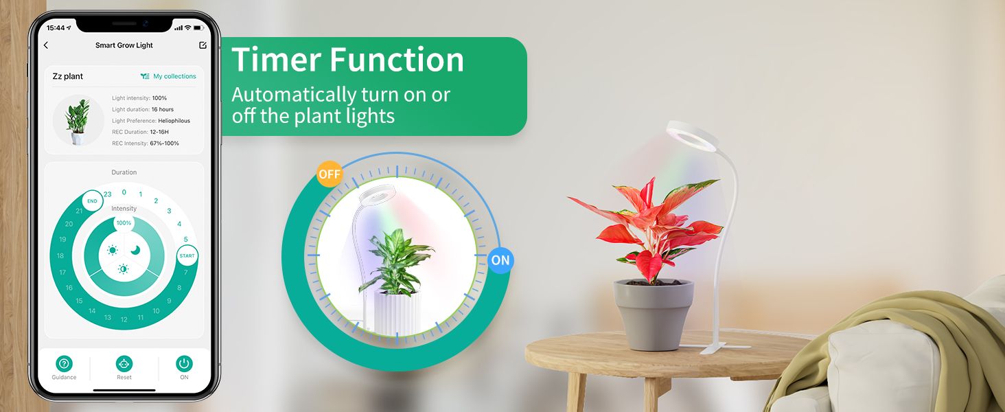 Diivoo Smart Grow Light for Indoor Plant Full Spectrum