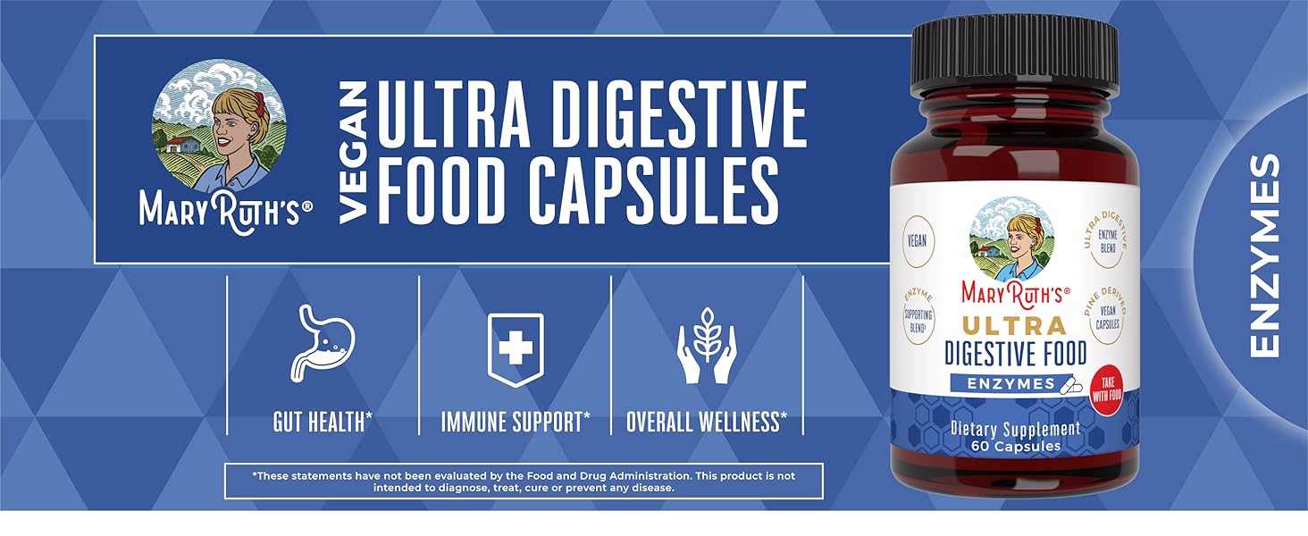 Ultra Digestive Enzymes Capsules, Unflavored, 60 ct