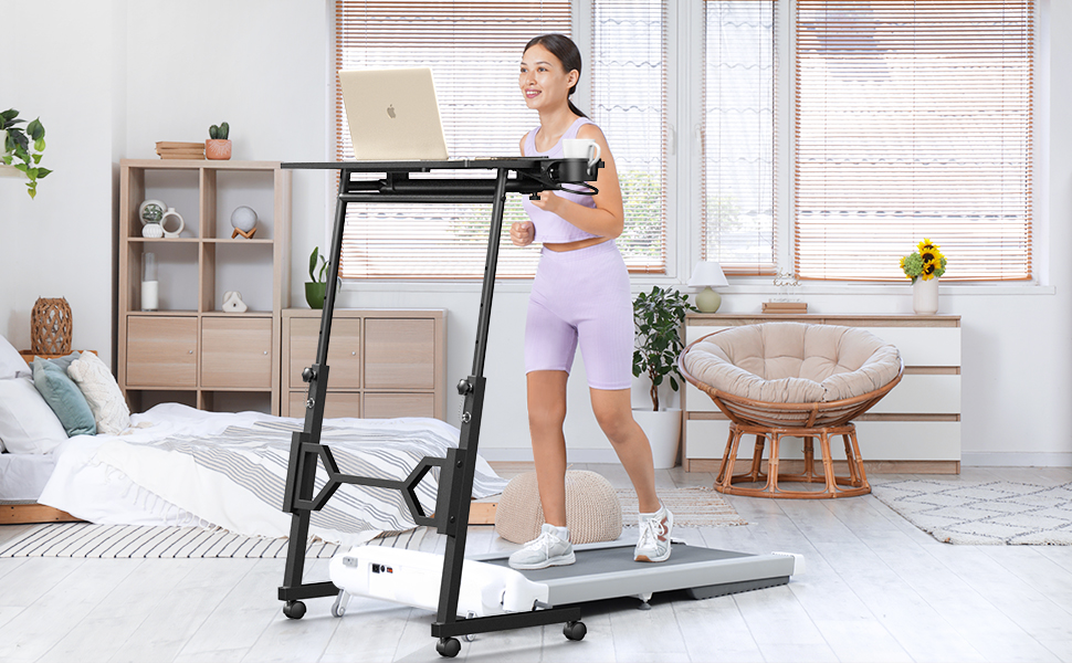 rolling desk adjustable height