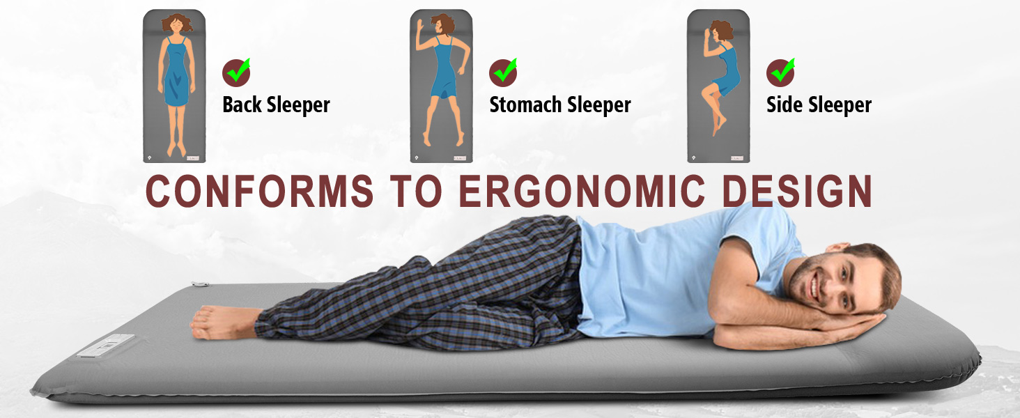 self inflating sleeping pad