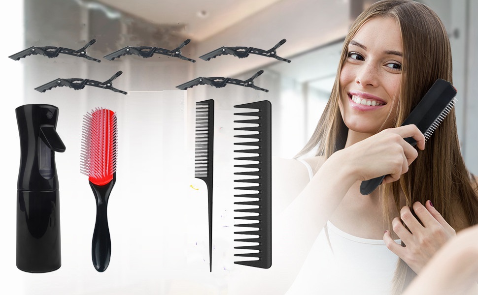 wxnzsl Detangling Brush Set for Curly Hair with Vented