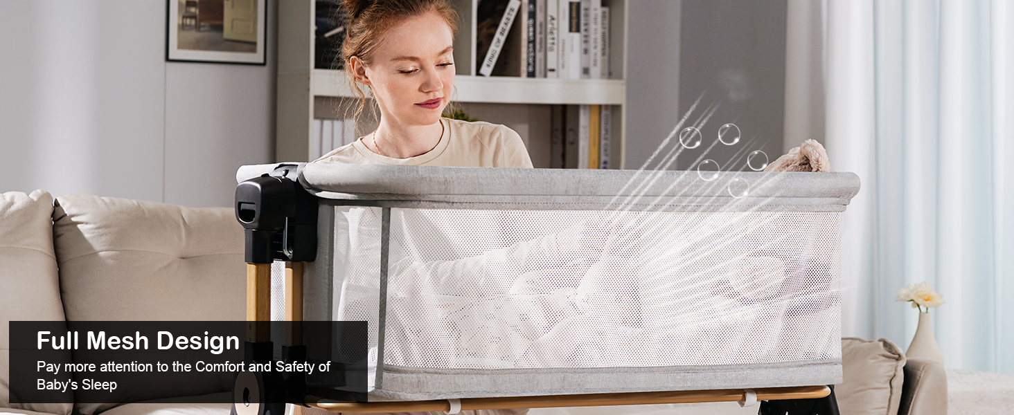 Breathable baby cradle