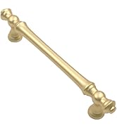 Alzassbg 10 Pack Matt Gold Cabinet Pulls, 5 Inch(128mm) Hole Centers Cabinet Handles Kitchen Hard...