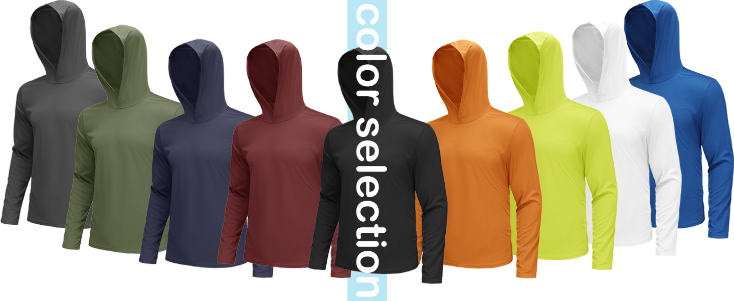 5 Pack Mens Sun Protection Long Sleeve Shirts