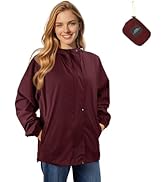 LAMA Women's Rain Jacket Lightweight Waterproof, Windbreaker Jacket with Hood Sun Protection, Pac...