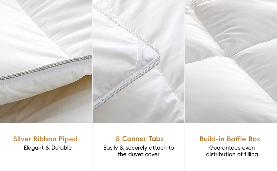 Goose Feather Down Comforter Oversized King Size 900