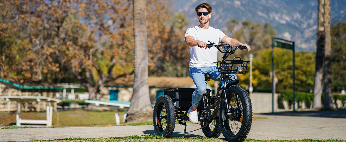 MAXFOOT MF30 Electric Tricycle for Adults, 750W 3 Wheels