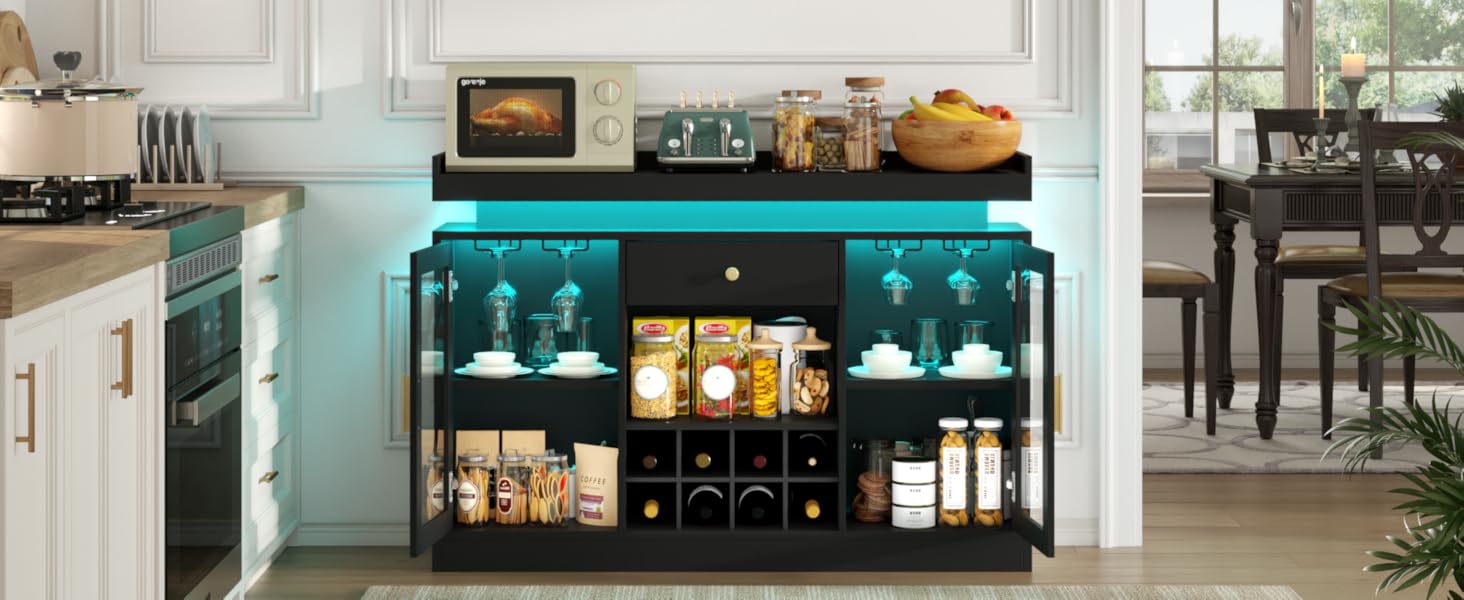 wine coffee bar cabinet
