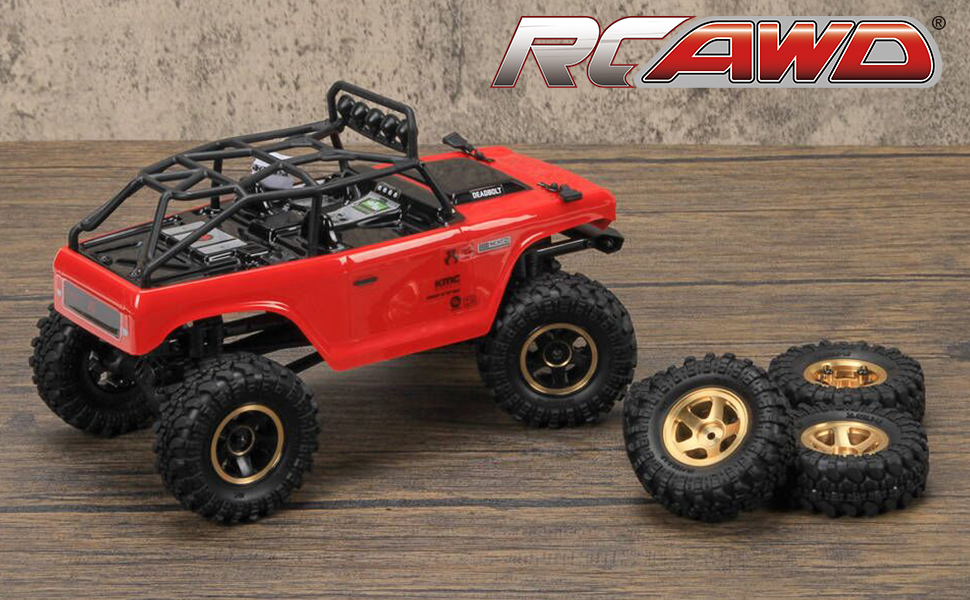 RCAWD Chromed Brass Wheel Glue Free Weights & Tire for