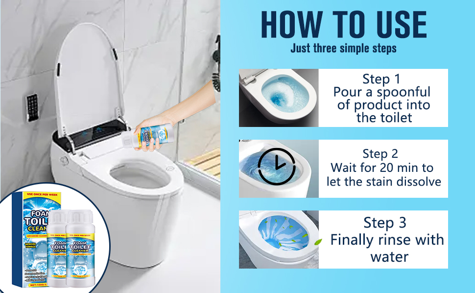 2Pcs Foam Toilet Cleaner