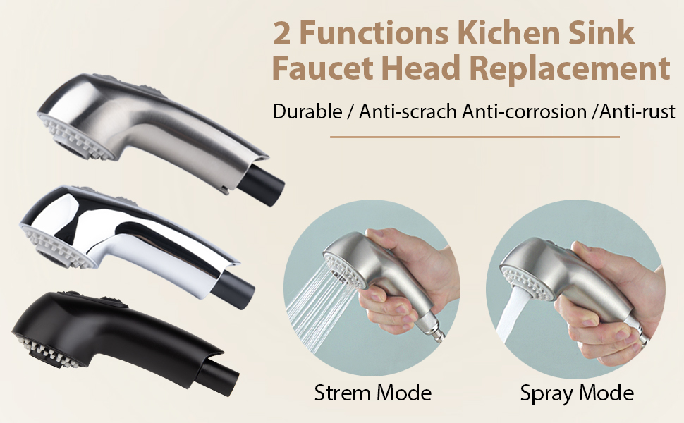 Amazon.com: Kitchen Sink Faucet Spray Head Replacement
