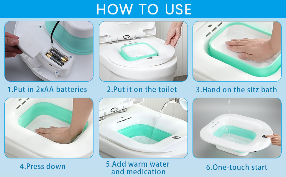 YYYSITZ Sitz Bath, Electric Sitz Bath for Hemorrhoids, Sitz