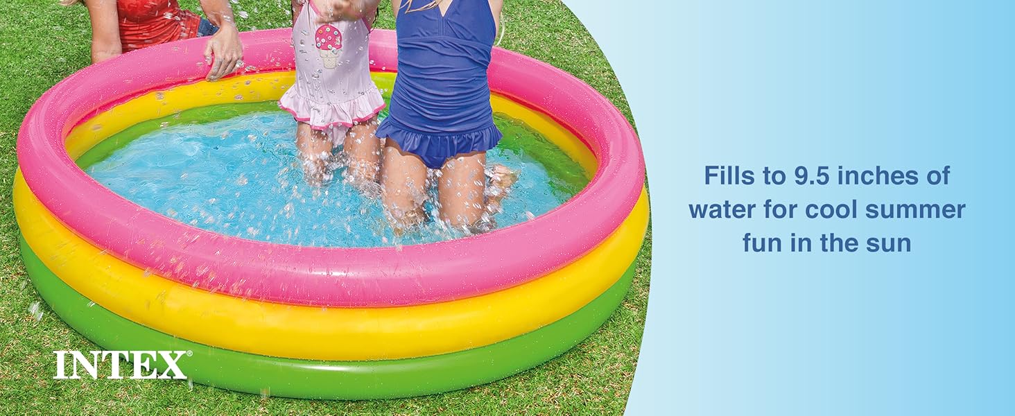 Fille to 9.5 inches of water