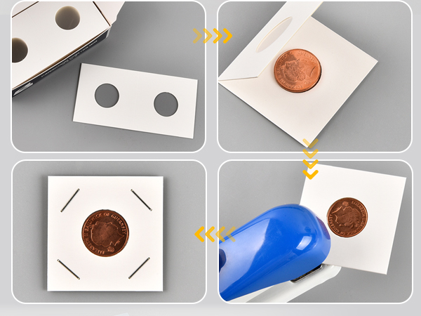 Amazon.com: 400Pcs Coin Holders Cardboard Coins Flips 2x2, 8