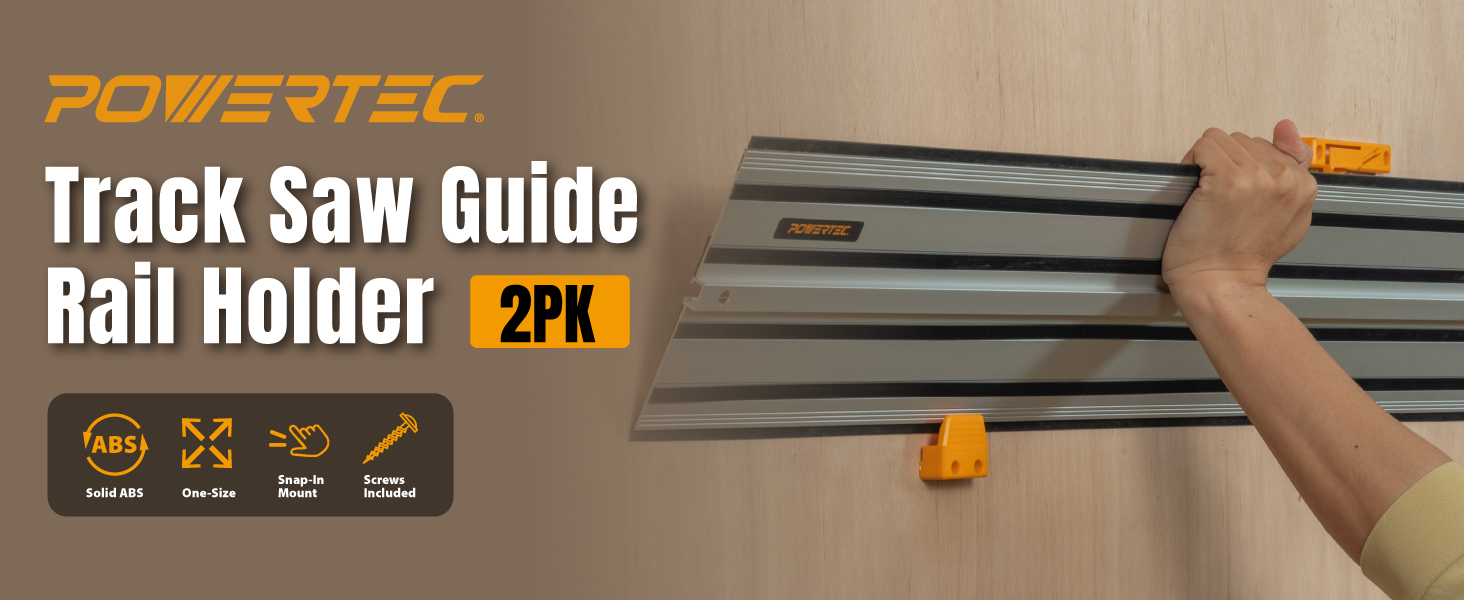 track saw guide rail holder